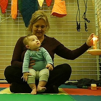 Dr. Castle working with a young patient